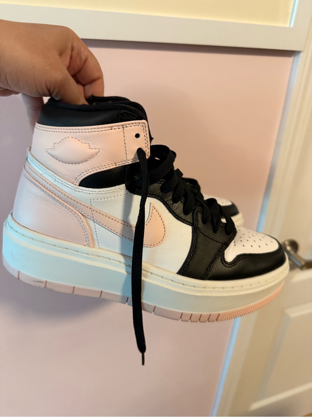 Nike Air High-Top Pink & Black Fashion Sneaker